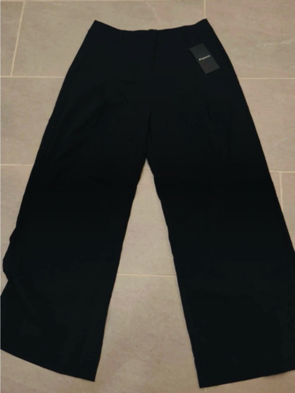 Fabletics wide leg pants trousers Size small black NWT